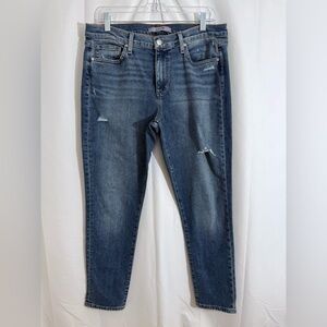 Joe’s High Rise Distressed Skinny Ankle Jeans Size 32